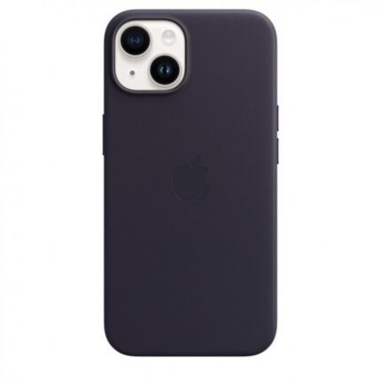 Apple iPhone 14 Leather Case with magsafe,S.kék